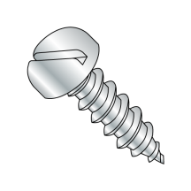 6-18X1/2 Pan - Slotted - Type A - Self Tapping Screws - Zinc