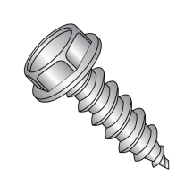 14-10X1 Hex Washer - Unslotted - Type A - Self Tapping Screws - 18-8 Stainless
