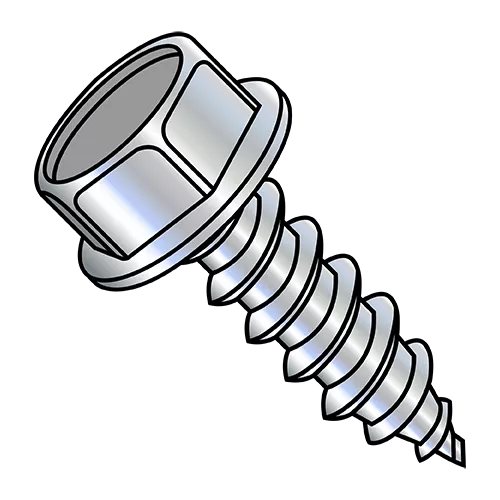 Hex Washer - Unslotted - Type A - Self Tapping Screws - 7/16" A.F. - High Head