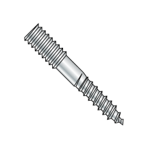 3/8-16X6 Hanger Bolts - Plain Centered - Zinc