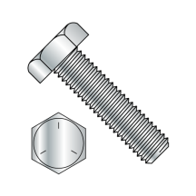 3/8-16X2 3/4 Grade 5 - Hex Tap Bolts - Fully Threaded - Zinc