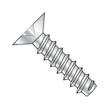 4-24X1/4 100° Flat - Phillips - Type B - Self Tapping Screws - Zinc