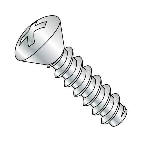 Oval - Phillips - Type B - Self Tapping Screws - Zinc