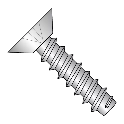 Flat - Undercut - Phillips - Type B - Self Tapping Screws - 410 Stainless