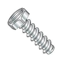 6-20X3/8 Hex - Slotted - Type B - Self Tapping Screws - Zinc