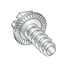 Serrated Hex Washer - Slotted - Type B - Self Tapping Screws - Zinc