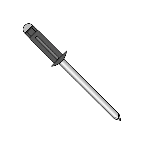 3 Star™ Aluminum - Dome Head Rivet - Black Anodize