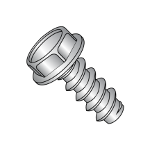 8-18X1/4 Hex Washer - Unslotted - Type B - Self Tapping Screws - 18-8 Stainless
