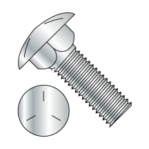 3/8-16X2 3/4 Carriage Bolts (Shaker Screen) - Grade 5 - Zinc