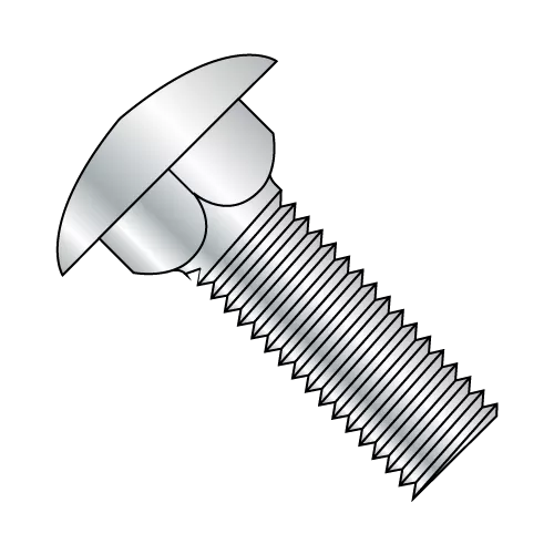 1/4-20X3/4 Carriage Bolts - Low Carbon - Zinc