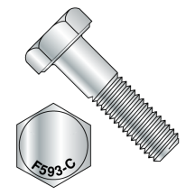 3/8-16X8 Hex Cap Screws - 18-8 Stainless