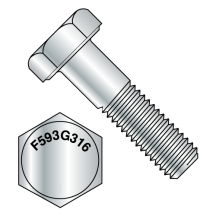 1/4-20X1 Hex Cap Screw - 316 Stainless Steel