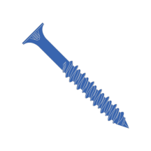 3/16X2 1/4 Phillips - Flat Head - Concrete Screw -  Blue Perma Seal With Drill Bit