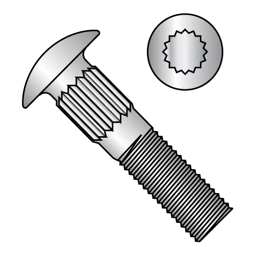 Ribbed Neck Carriage Bolts