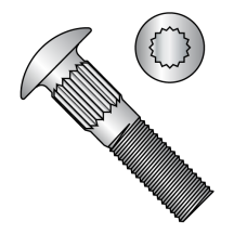 1/4-20X1 Ribbed Neck - Carriage Bolts - 18-8 Stainless