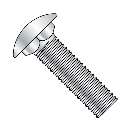 Short Neck - Carriage Bolts - Round - Low Carbon