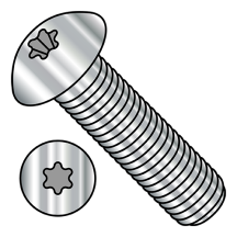 10-32X1/2 6 Lobe - Button Head - Socket Cap Screws - Machine Screw Thread - 18-8 Stainless