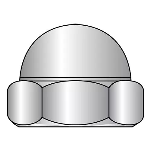 Domed Acorn Hex Cap Nuts DIN 1587