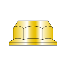 M10-1.5 Din 6923 - Hex Flange Nut - Class 10 - Zinc Yellow & Bake