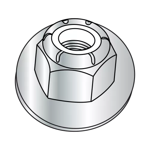 Metric DIN 6926 Nylon Insert Hex Flange Nuts