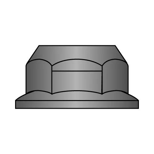 DIN 6927 - Top Lock Flange Nut - Class 10 - Black Phosphate & Oil Finish
