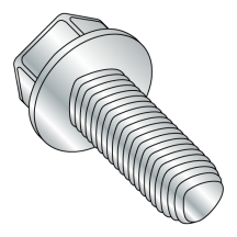 M6-1.0X25 DIN 7500D - Metric - Unslotted - Hex Washer - Thread Rolling Screws - Zinc