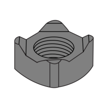 M8-1.25 Din 928 - Metric - Square Weld Nut - Steel Plain