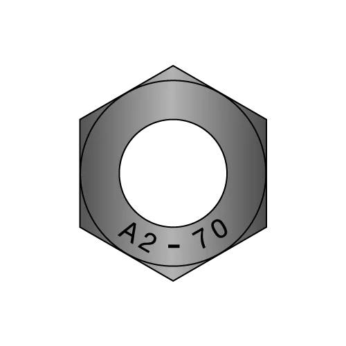 DIN 934 - Metric Hex Nuts - Class 50 - Black Oxide Over 18-8 Stainless