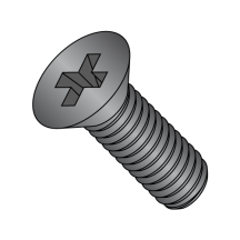 M2-0.4X6 Din 965 - Flat - Phillips - (Type H) - Machine Screws - Black Oxide