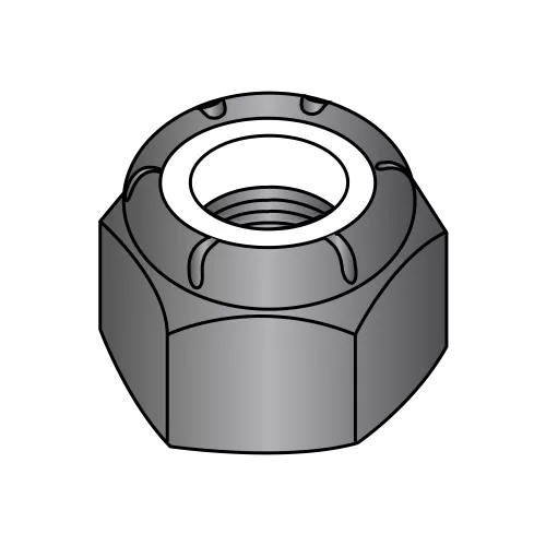 DIN 985 - Metric - Nylon Insert - Stop Nuts - Black Oxide