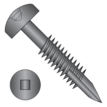 6-20X1 1/2 Pan - Square Recess with #7 Head & Type-17 Point - Face Framing Screws - Fine Thread - Black Oxide