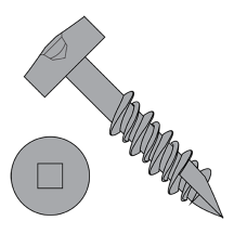 7-15X1 1/2 Modified Pan - Square Recess - Type 17 Point - Pocket Hole - Face Framing Screws - High Low Thread - Plain