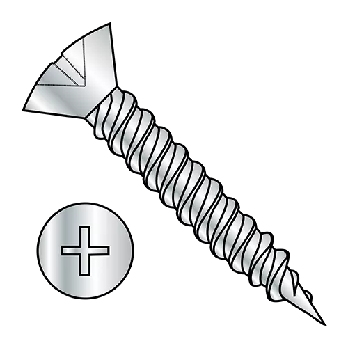 Oval - Phillips - Hinge Screws - Twinfast Fine Thread - Zinc