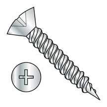 6-18X5/8 Oval - Phillips - Hinge Screws - Twinfast Fine Thread - Zinc