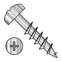 8-11X2 Phillips Pan Deep Thread Wood Screw 2/3 Threaded 410 Stainless Bright Hardened