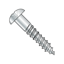 8-15X1 Round - Phillips - Full Body Wood Screws - Zinc