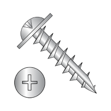 Phillips - Round Washer - Deep Thread Wood Screws - Type 17 Pt. - Nickel