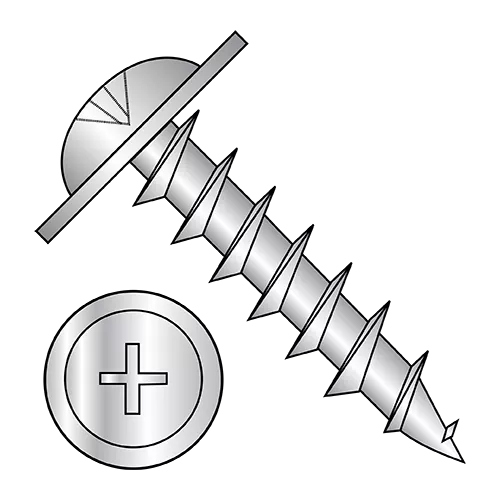 Phillips Large Round Washer Deep Thread Wood Screws