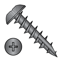 6-13X1/2 Phillips - Truss - Deep Thread Wood Screws - Type 17 Pt. - Black Oxide