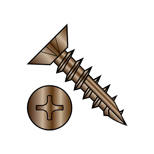 Flat Undercut Phillips Type 17 Point Hinge Wood Screws
