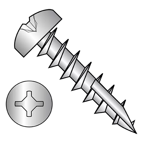 Square Phillips Combo Pan with 17 Point Deep Thread Cabinet Wood Screws