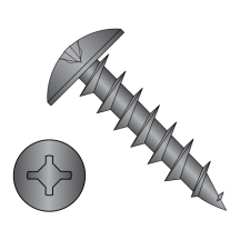 8-11X7/16 Square Phil Drive #6 Truss Head Deep Thread Wood Screw Full Thread Black Oxide
