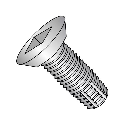 Flat - Undercut - Square Recess - Type F - Thread Cutting Screws - 300 Stainless