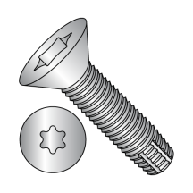5/16-18X2 Flat - Six-Lobe - Type F - Thread Cutting Screws - 18-8 Stainless