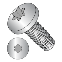 4-40X1/4 Pan - Six-Lobe - Type F - Thread Cutting Screws - 18-8 Stainless
