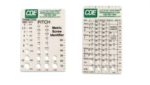 Inch and Metric Screw Gauge