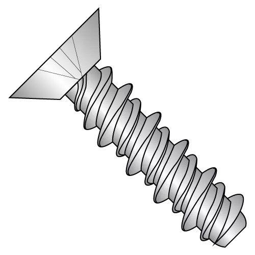 Flat - Undercut - Phillips - High-Low - Self Tapping Screws - 18-8 Stainless