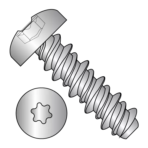 Pan - Six-Lobe - High-Low - Self Tapping Screws - 410 Stainless