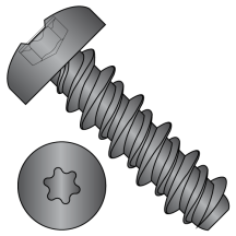 10-16X5/8 #8HD Pan - Six-Lobe - High-Low - Self Tapping Screws - Black Zinc