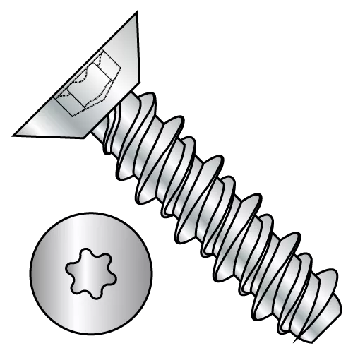 Flat - Six-Lobe - Undercut - High-Low - Self Tapping Screws - Zinc